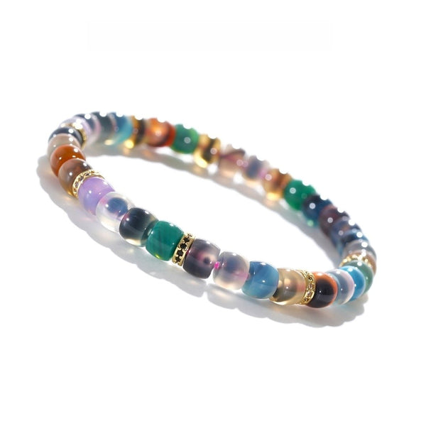 Agate Bracelet — 6mm Dopamine Candy-Heart Design | Love Attraction