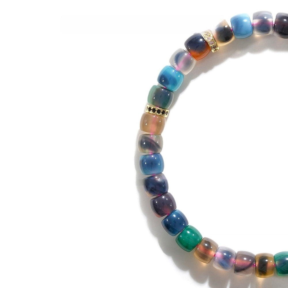 Agate Bracelet — 6mm Dopamine Candy-Heart Design | Love Attraction - view 2