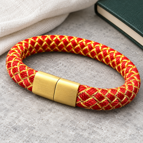 Five Elements Dragon-Scale Cord Bracelet