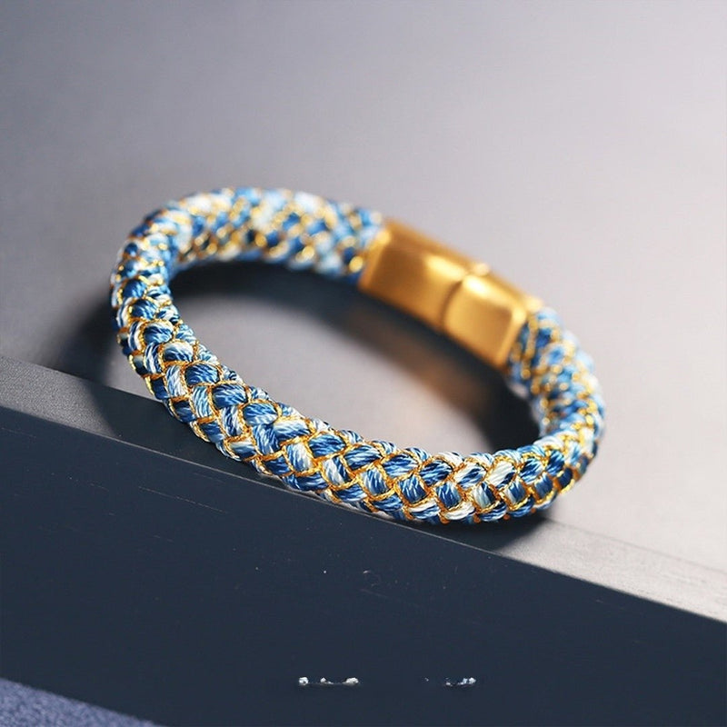 Handwoven Dragon - Scale Cord Bracelet for Energy Protection - Buddhabelief