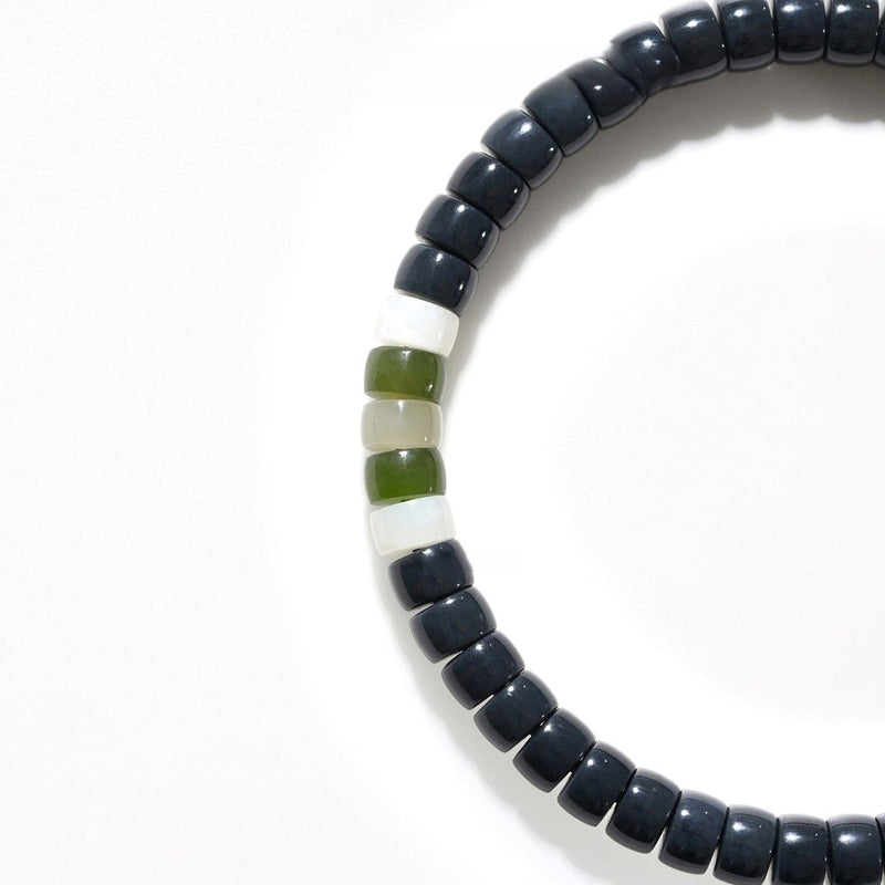 Hetian Black Jade Bracelet — 6mm Natural Gemstone | Safe & Protected - Buddhabelief