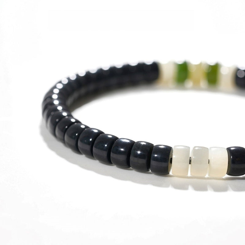Hetian Black Jade Bracelet — 6mm Natural Gemstone | Safe & Protected - Buddhabelief