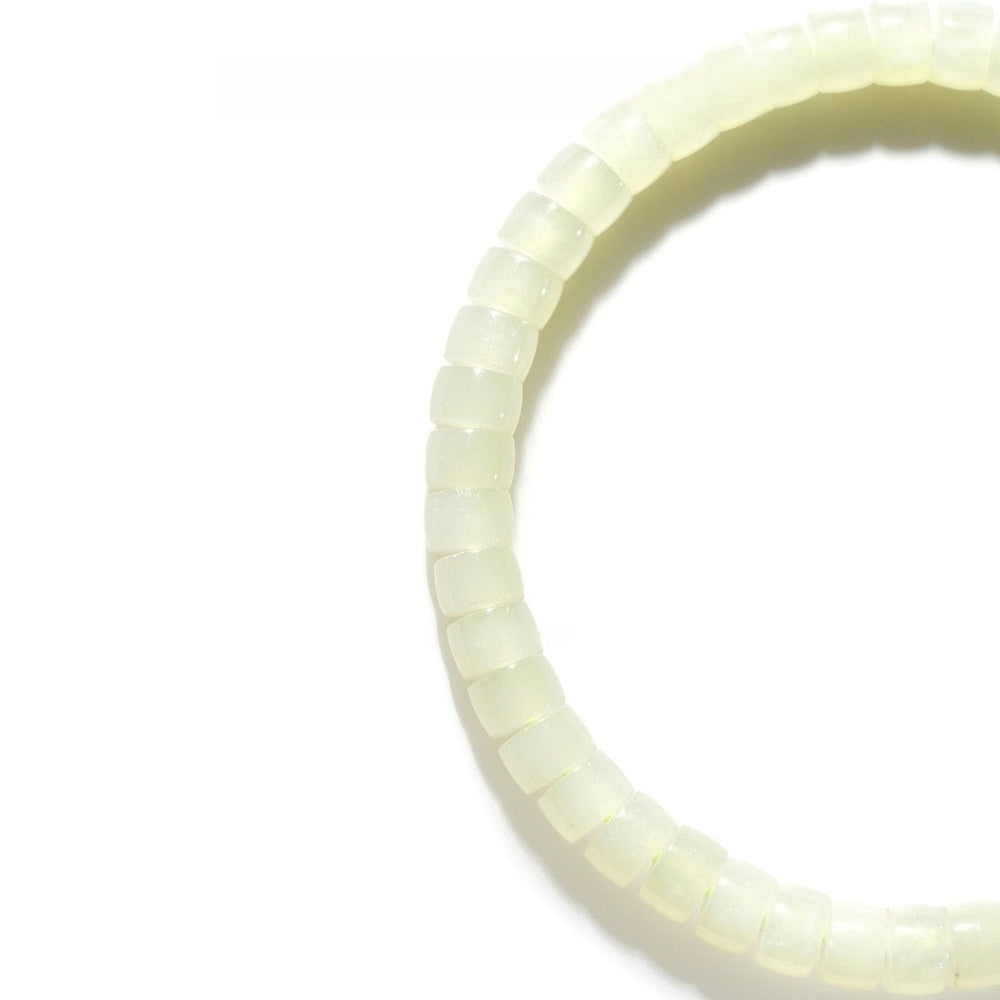 Hetian Yellow Jade Bracelet — 6mm Natural Gemstone | Good Fortune - view 2