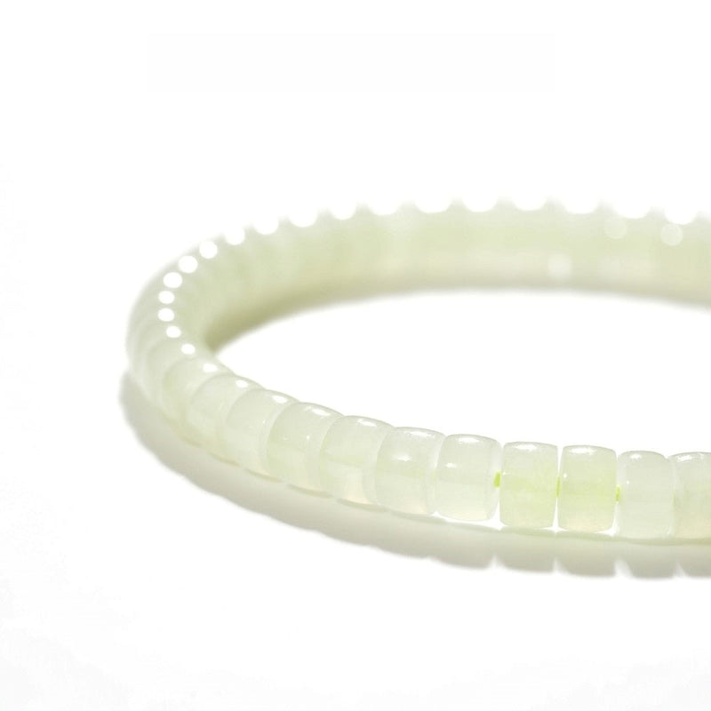 Hetian Yellow Jade Bracelet — 6mm Natural Gemstone | Good Fortune - Buddhabelief