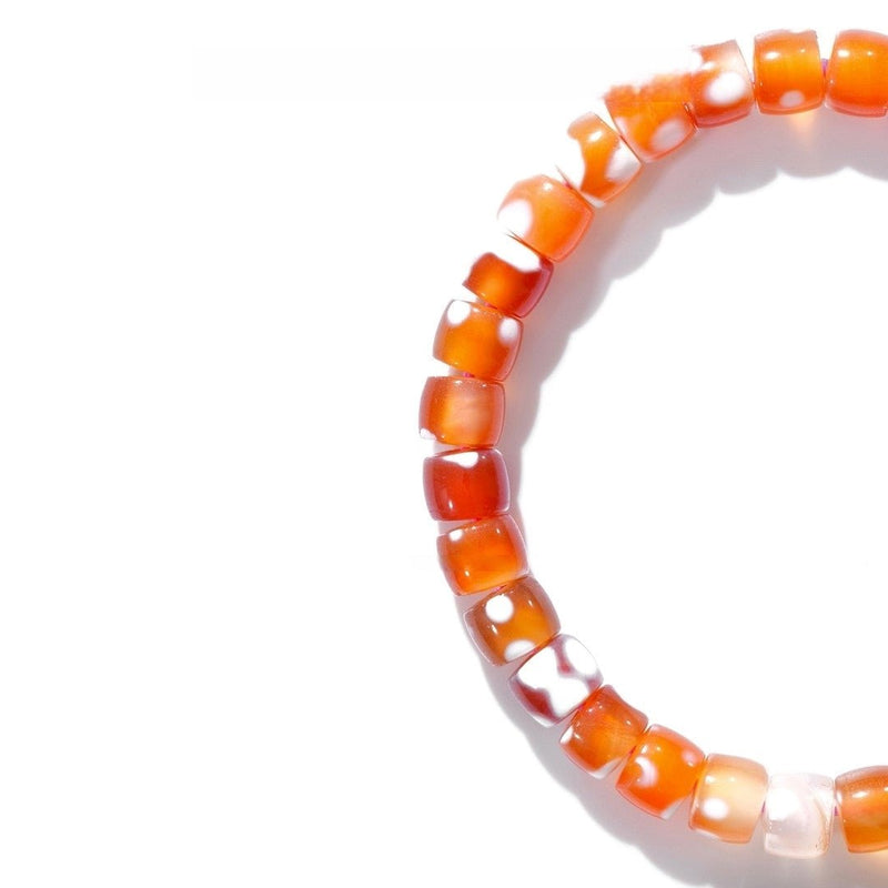 Buddhabelief Snowflake Agate Bracelet | Natural Elegance