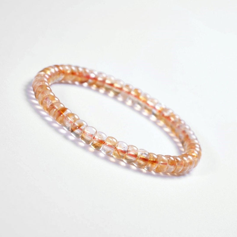 Natural Yellow Citrine Bracelet — 6–7mm Precision - Cut for a Vibrant Life - Buddhabelief