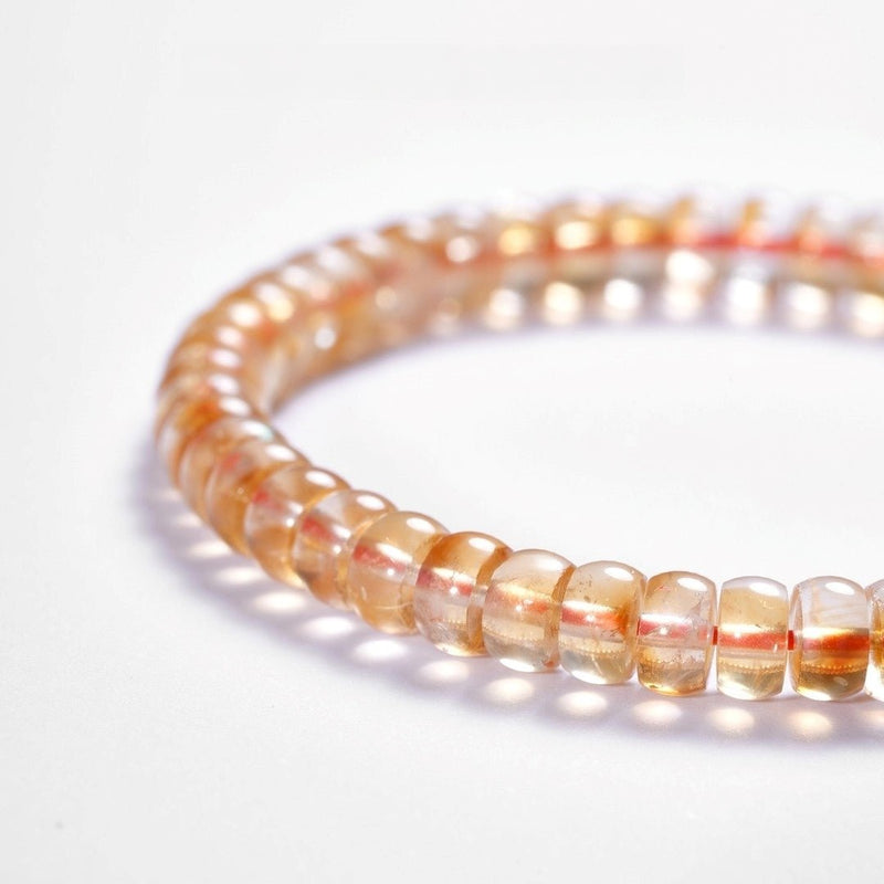 Natural Yellow Citrine Bracelet — 6–7mm Precision - Cut for a Vibrant Life - Buddhabelief