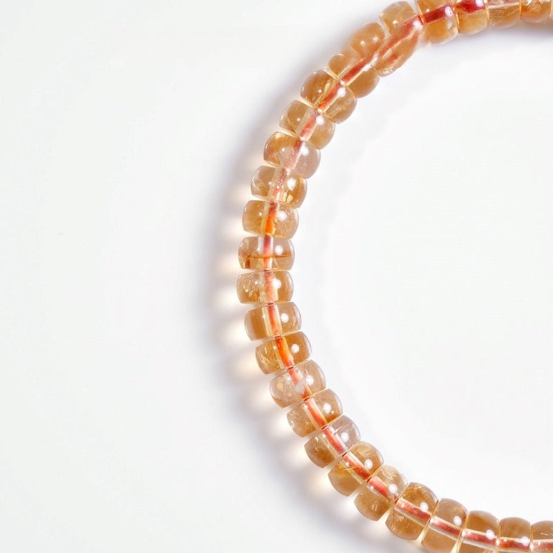 Natural Yellow Citrine Bracelet — 6–7mm Precision - Cut for a Vibrant Life - Buddhabelief