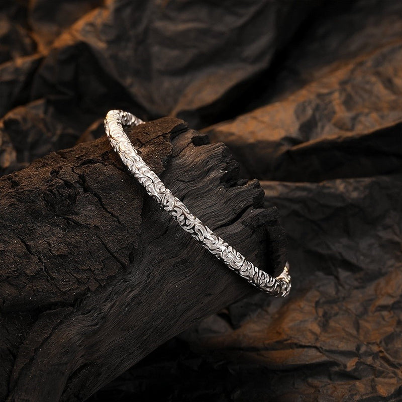 Original Sterling Silver “Ember” Bracelet for Positive Energy Shield - Buddhabelief