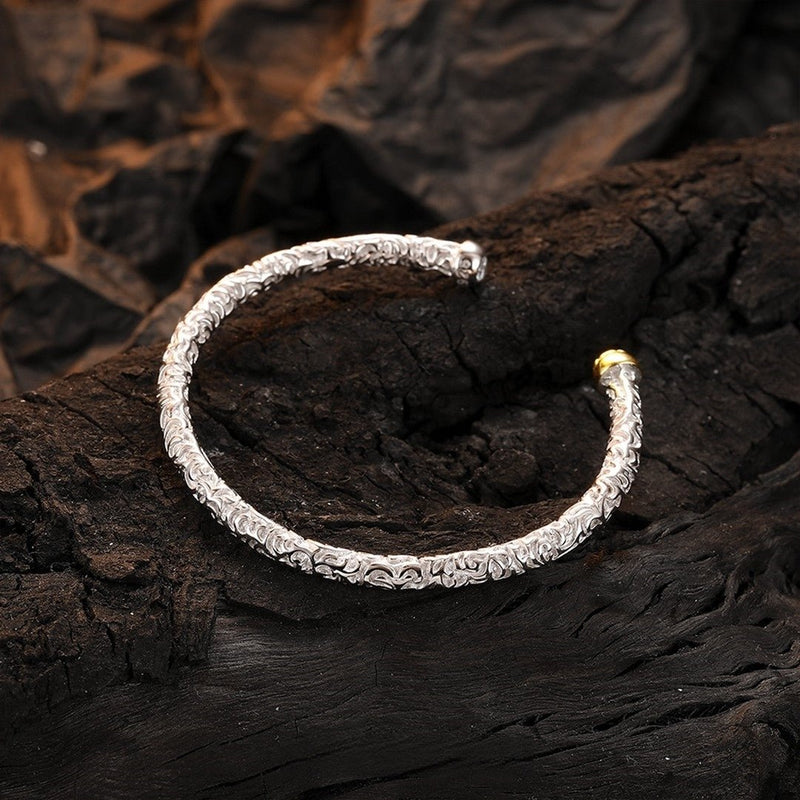 Original Sterling Silver “Ember” Bracelet for Positive Energy Shield - Buddhabelief