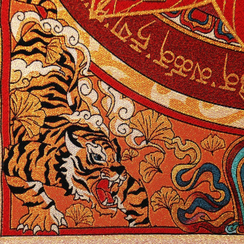 "The Sacred Center" Eight Auspicious Symbols Mandala Embroidery (Feng Shui Stability) - Buddhabelief