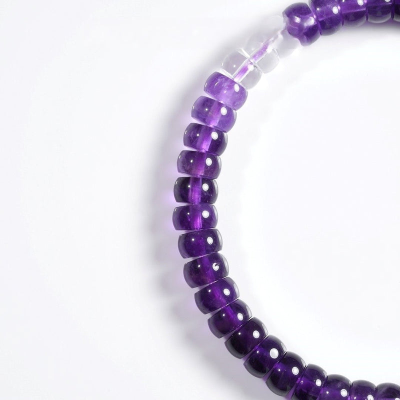 Tibetan Blessed Amethyst Gradient Bracelet for Healing & Clarity - Buddhabelief