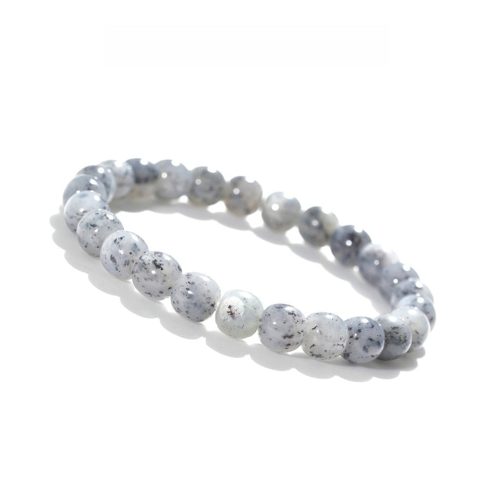 Tibetan Blessed Blue-Black Hetian Jade Bracelet for Abundance — view 1