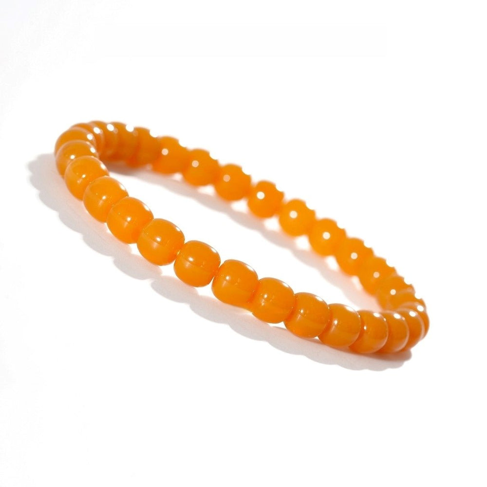 Tibetan Blessed Burmese Yellow Jade Bracelet for Positive Energy Shield — view 1
