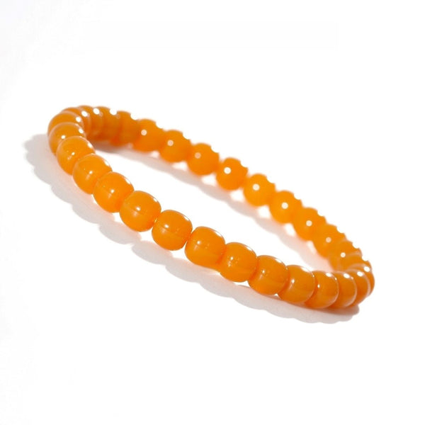 Tibetan Blessed Burmese Yellow Jade Bracelet for Positive Energy Shield