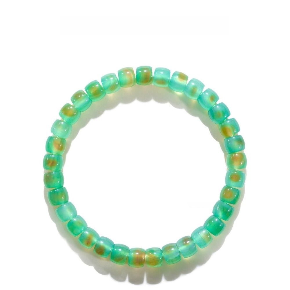 Tibetan Blessed Grape Agate Bracelet for Restorative Energy - view 5