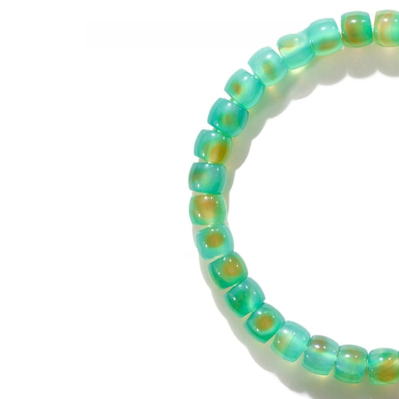 Tibetan Blessed Grape Agate Bracelet for Restorative Energy - Buddhabelief