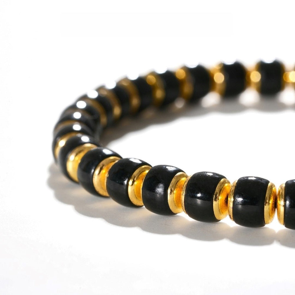 Tibetan Blessed Hetian Jade Bracelet for New Opportunities — view 2