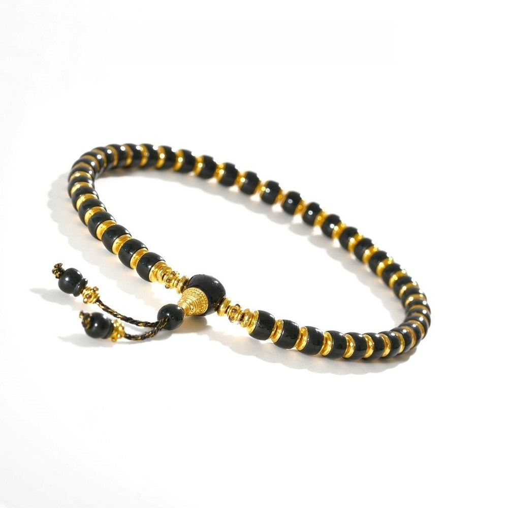 Tibetan Blessed Hetian Jade Bracelet for New Opportunities — view 1