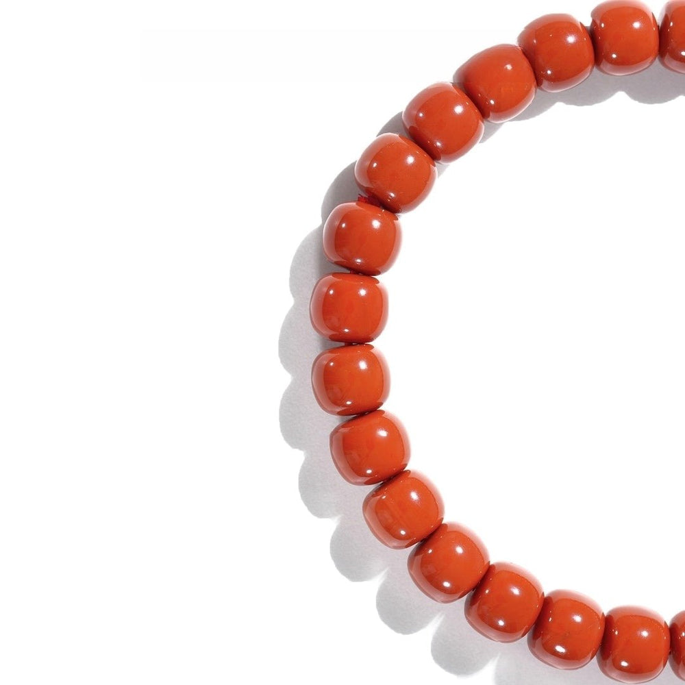 Tibetan Blessed Red Agate Bracelet for Energy Protection — view 2