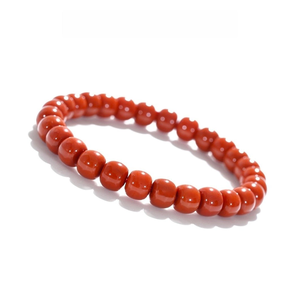 Tibetan Blessed Red Agate Bracelet for Energy Protection — view 1