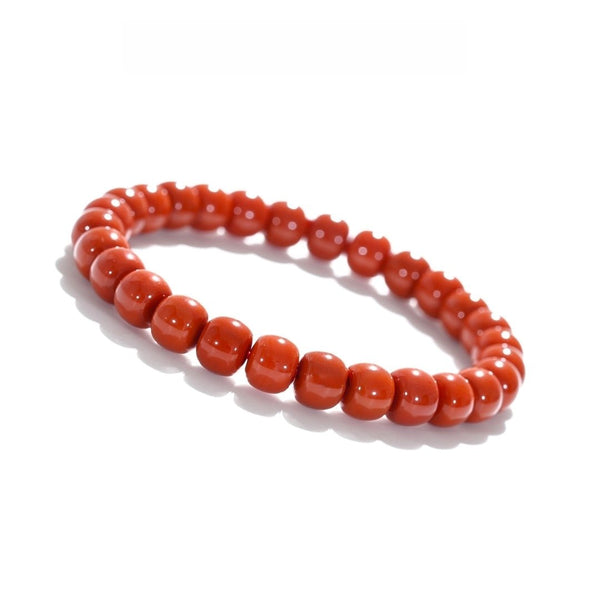 Tibetan Blessed Red Agate Bracelet for Energy Protection