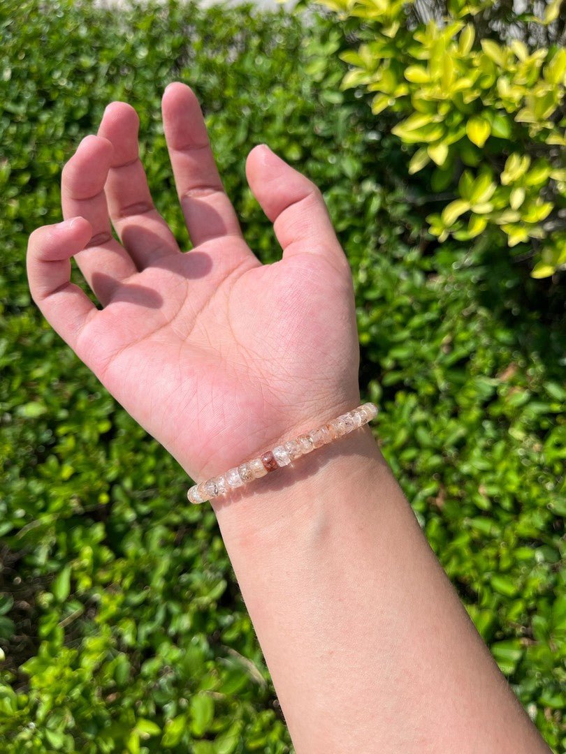 Tibetan Blessed Super Seven Crystal Bracelet for Emotional Healing - view 4