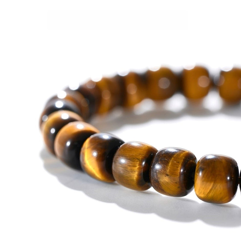 Tibetan Blessed Tiger’s Eye Bracelet for Business Prosperity - Buddhabelief