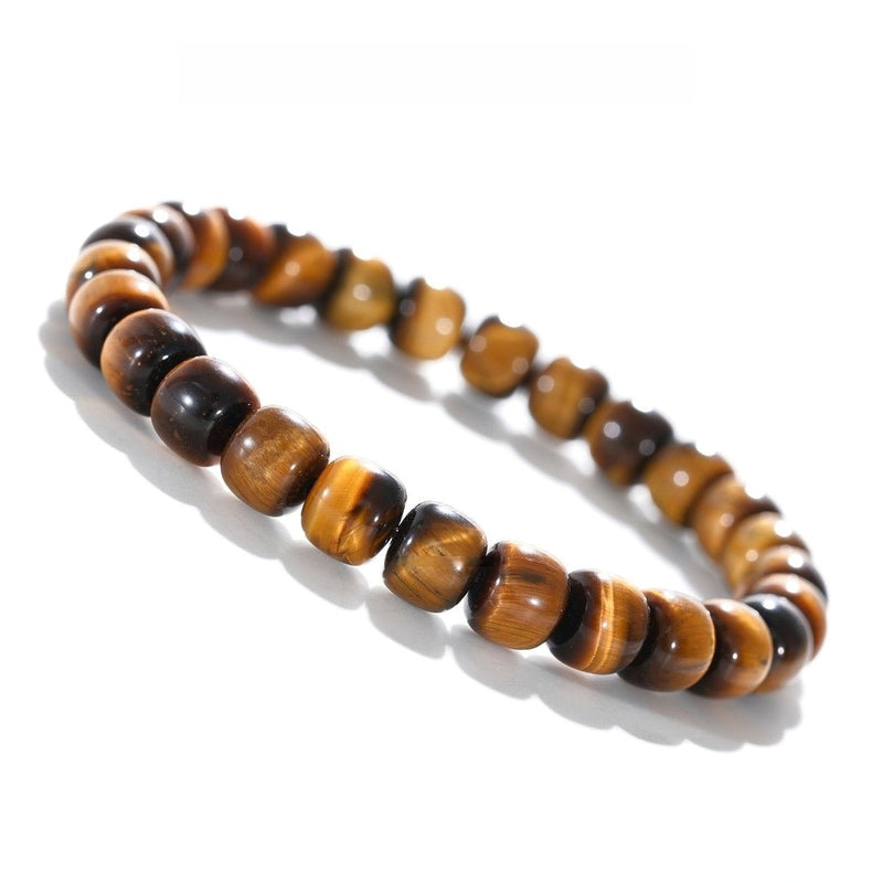 Tibetan Blessed Tiger’s Eye Bracelet for Business Prosperity - Buddhabelief