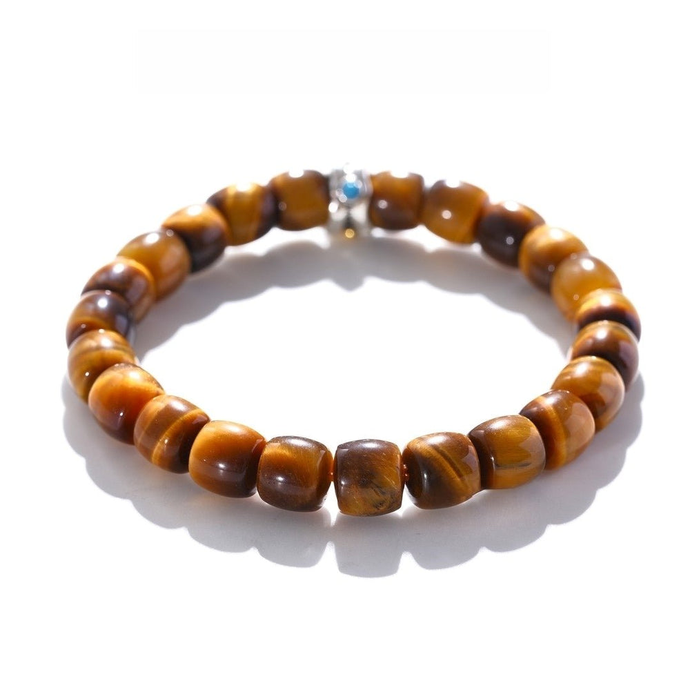 Tibetan Blessed Tiger’s Eye Bracelet for Safety and Grounding - view 4