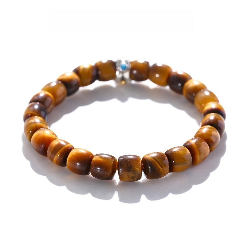 Tibetan Blessed Tiger’s Eye Bracelet for Safety and Grounding - Buddhabelief