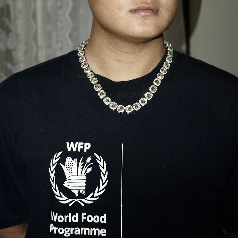 Vintage Crystal Necklace - Cushion Cut Zirconia Antique Style Chain - Buddhabelief