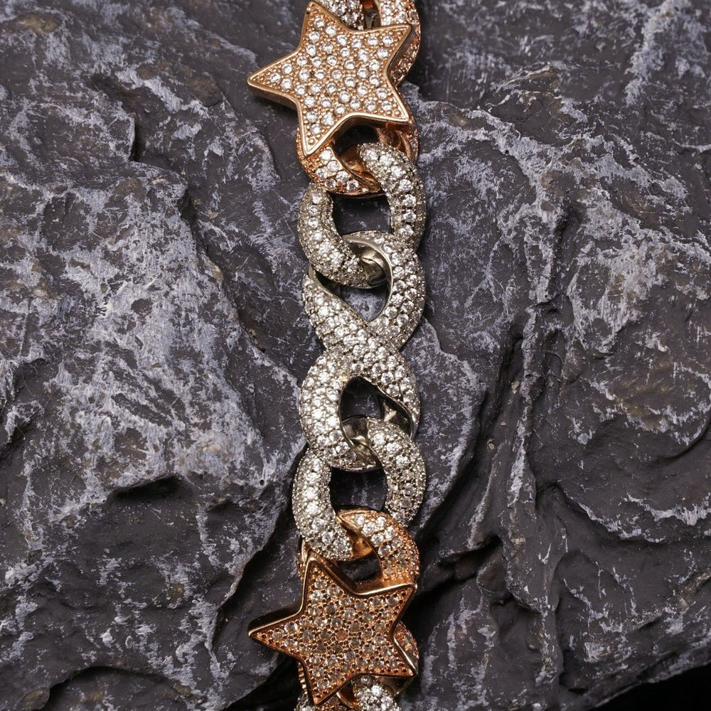 "Vision 2026" Pentagram Eye Cuban Link Chain (Opium Aesthetic Streetwear) - view 4