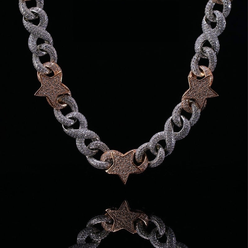 "Vision 2026" Pentagram Eye Cuban Link Chain (Opium Aesthetic Streetwear) - Buddhabelief